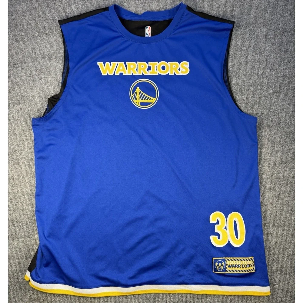 Stephen Curry #30 Golden State Warriors Sleeveless Performance Jersey Men's XL